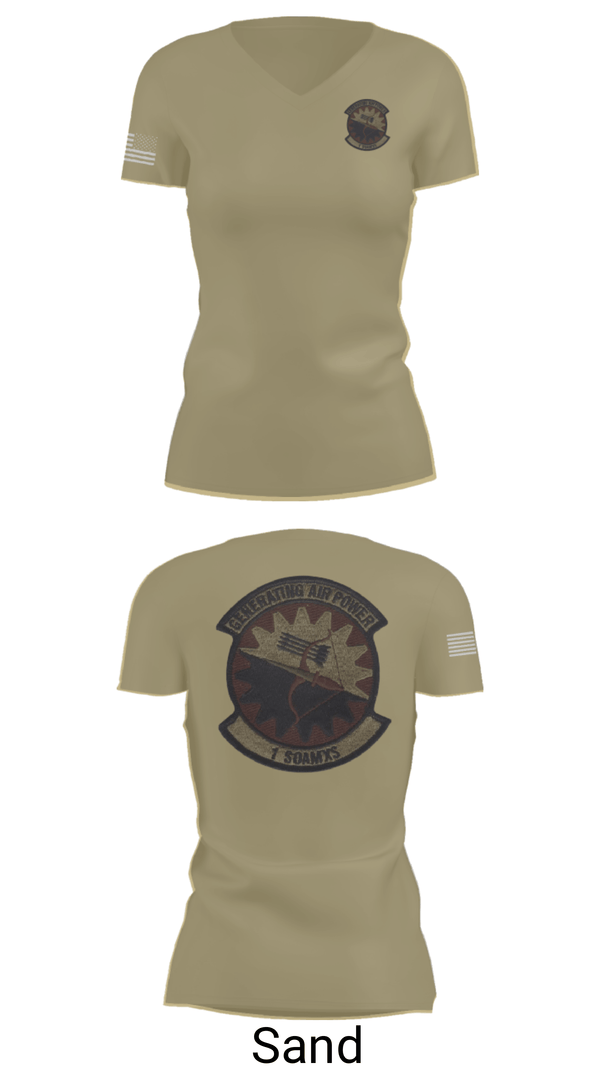Womens Short Sleeve Vneck Shirt, 1 SOAMXS, Air Force, Teamtime, Team time, sublimation, custom sports apparel, team uniforms, spirit wear, spiritwear, sports uniforms, custom shirts, team store, custom team store, fundraiser sports, apparel fundraiser