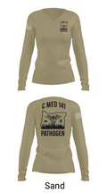 C MED 141 64606356 Women's Long Sleeve V-neck Shirt - 92