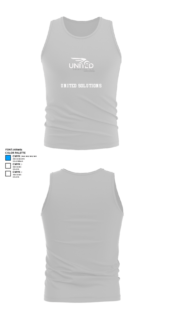 Tank Top, United solutions, , Teamtime, Team time, sublimation, custom sports apparel, team uniforms, spirit wear, spiritwear, sports uniforms, custom shirts, team store, custom team store, fundraiser sports, apparel fundraiser