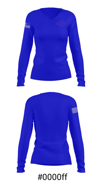 Peachtree Ridge Youth Athletic Association 90970358 Women's Long Sleeve V-neck Shirt - 29