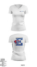 Estacado High School Cheer 9310800 Women's Short Sleeve V-neck Shirt - 44