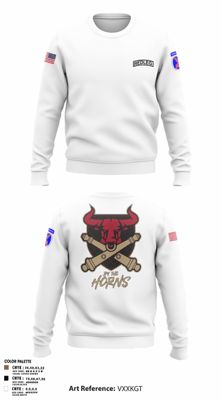 Crew Neck Sweatshirt, BRAVO BULLS, Army, Teamtime, Team time, sublimation, custom sports apparel, team uniforms, spirit wear, spiritwear, sports uniforms, custom shirts, team store, custom team store, fundraiser sports, apparel fundraiser