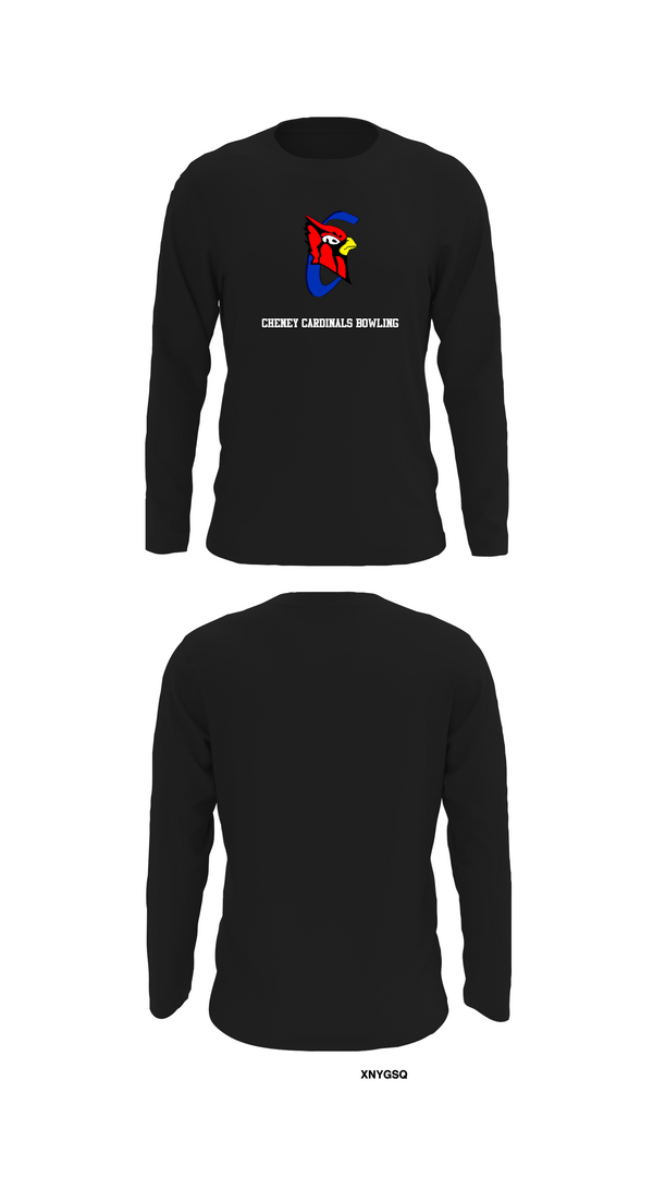Long Sleeve Performance Shirt, Cheney Cardinals Bowling, Bowling, Teamtime, Team time, sublimation, custom sports apparel, team uniforms, spirit wear, spiritwear, sports uniforms, custom shirts, team store, custom team store, fundraiser sports, apparel fundraiser