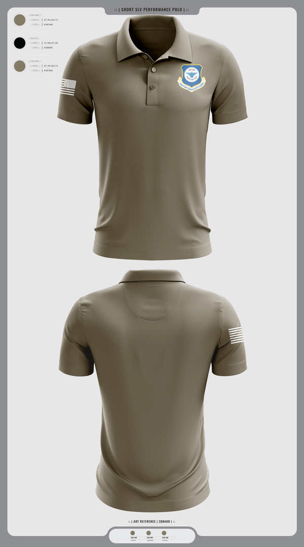 Short Sleeve Performance Polo, Gallup Raptor Composite Squadron, Air Force, Teamtime, Team time, sublimation, custom sports apparel, team uniforms, spirit wear, spiritwear, sports uniforms, custom shirts, team store, custom team store, fundraiser sports, apparel fundraiser