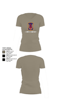1-169th E Company 39061427 Women's Short Sleeve V-neck Shirt - 61