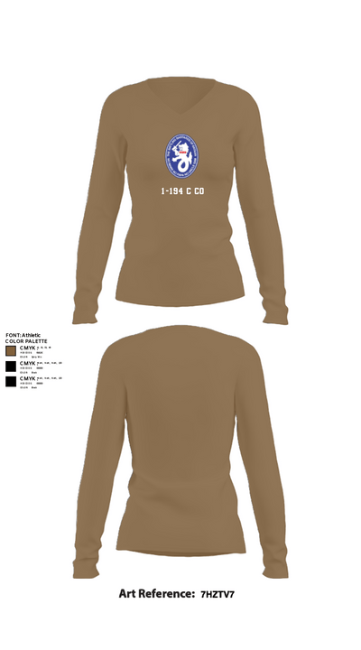 1-194 C Co 67170059 Women's Long Sleeve V-neck Shirt - 2