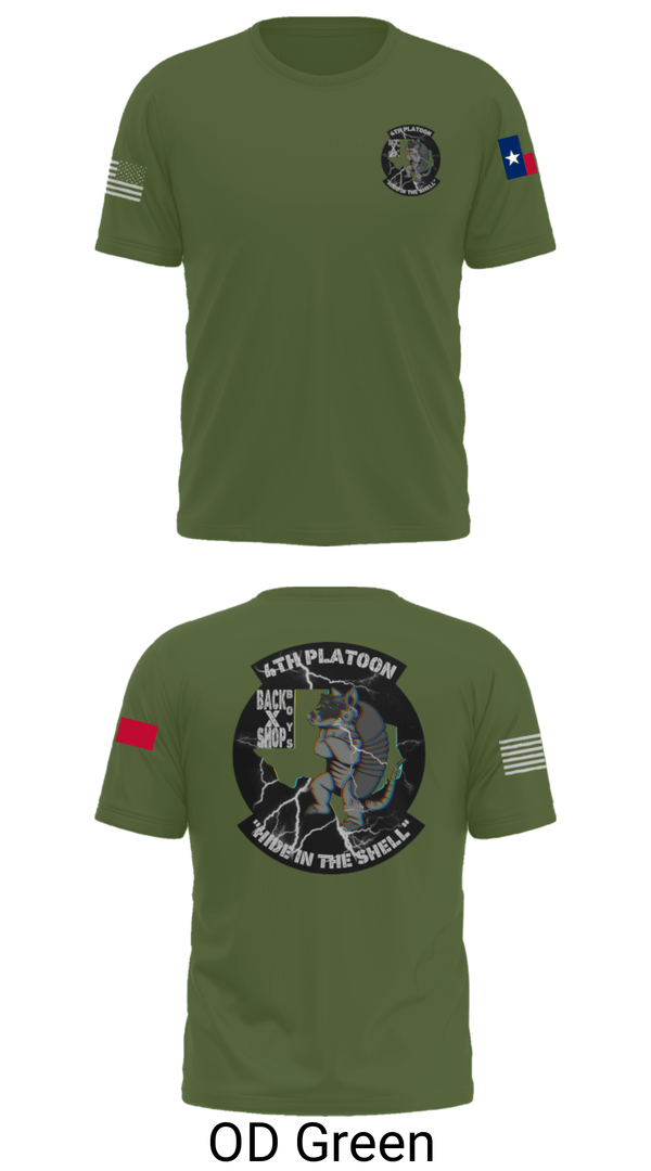Short Sleeve Performance Shirt, 90th ASB B co 4Th Platoon, Army, Teamtime, Team time, sublimation, custom sports apparel, team uniforms, spirit wear, spiritwear, sports uniforms, custom shirts, team store, custom team store, fundraiser sports, apparel fundraiser
