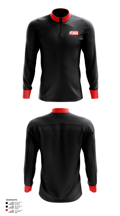 Calgary Minor Basketball Association 64914788 Quarter Zip Jacket - 50