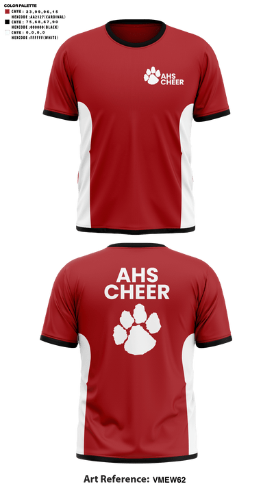 Asheville High School Cheer 47693237 Short Sleeve Performance Shirt - 51