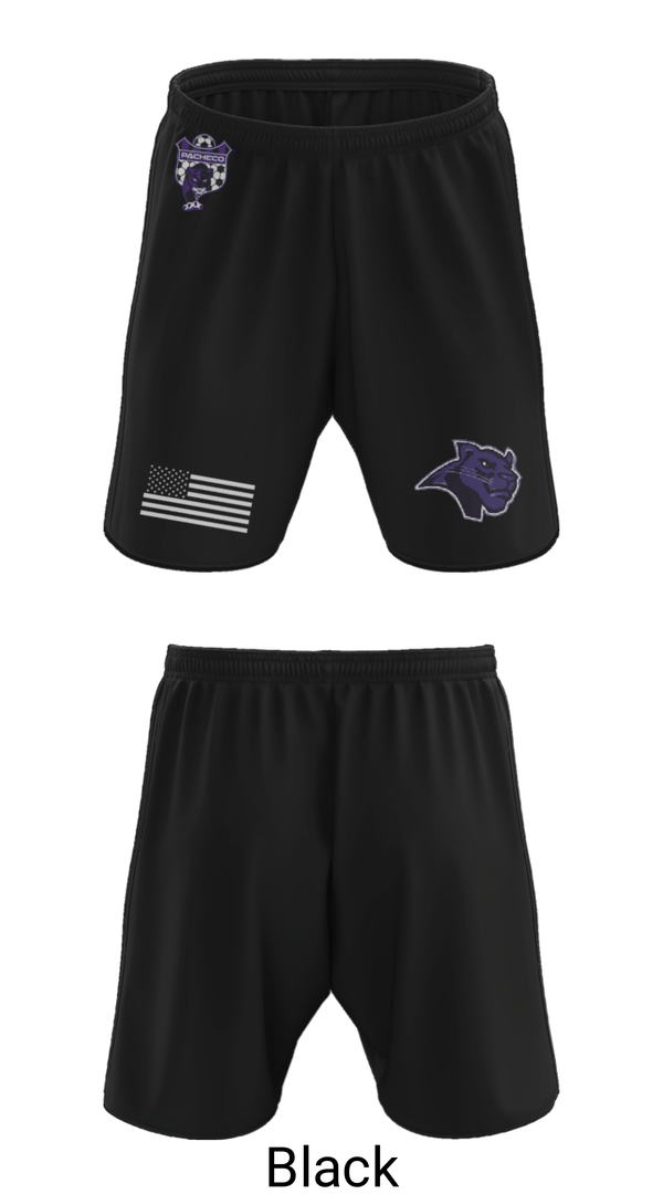 Athletic Shorts With Pockets, Pacheco High School Soccer, Men's Soccer, Teamtime, Team time, sublimation, custom sports apparel, team uniforms, spirit wear, spiritwear, sports uniforms, custom shirts, team store, custom team store, fundraiser sports, apparel fundraiser