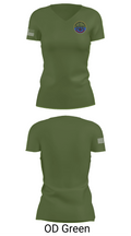 USS ALBANY SSN-753 81677877 Women's Short Sleeve V-neck Shirt - 46