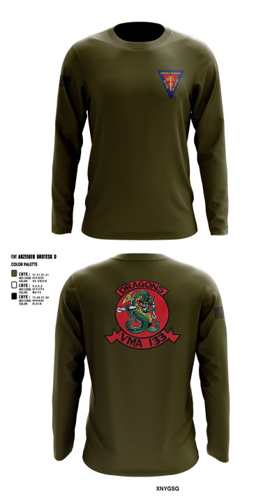 MAG-42 VMA-133 60916507 Long Sleeve Performance Shirt 1