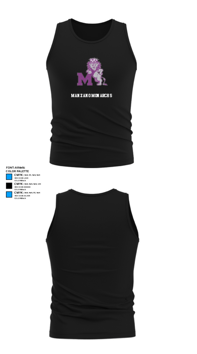 Manzano Monarchs 78596361 Tank Top - 32