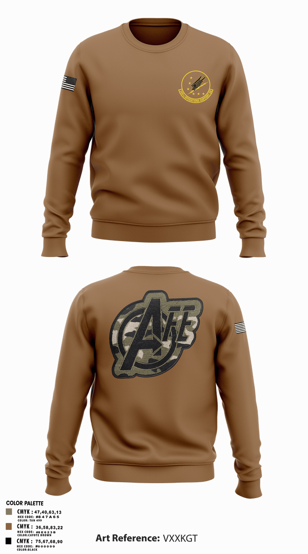 Crew Neck Sweatshirt, 509 OSS, Air Force, Teamtime, Team time, sublimation, custom sports apparel, team uniforms, spirit wear, spiritwear, sports uniforms, custom shirts, team store, custom team store, fundraiser sports, apparel fundraiser