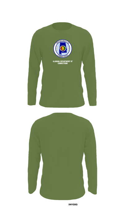 Alabama Department of Corrections 68414517 Long Sleeve Performance Shirt 50
