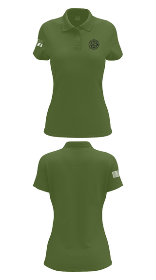 Womens Short Sleeve Performance Polo, Ben Wheeler Fire, Fire Department, Teamtime, Team time, sublimation, custom sports apparel, team uniforms, spirit wear, spiritwear, sports uniforms, custom shirts, team store, custom team store, fundraiser sports, apparel fundraiser