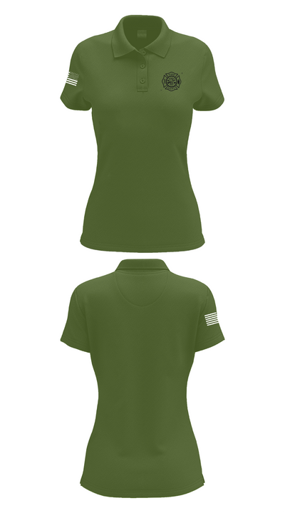 Ben Wheeler Fire 43777175 Women's Short Sleeve Performance Polo  - 55