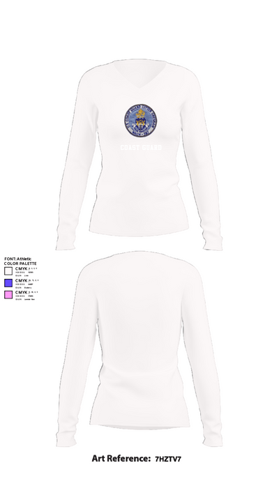 USCGC Dexter 63062030 Women's Long Sleeve V-neck Shirt - 22