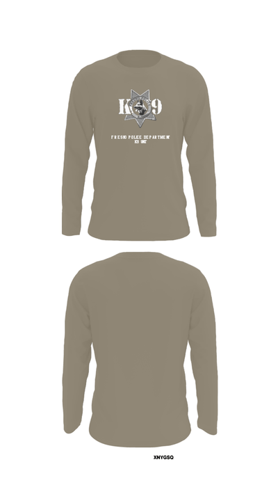 Fresno Police Department K9 Unit 39054818 Long Sleeve Performance Shirt - 69
