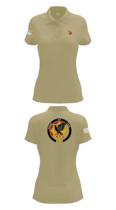 D FST 8-1 CAV 24153334 Women's Short Sleeve Performance Polo  - 95