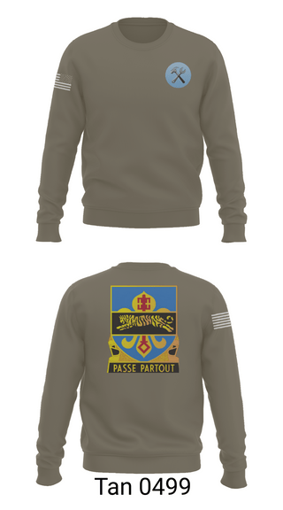 Crew Neck Sweatshirt, HHD, 415th Military Intelligence Battalion, National Guard, Teamtime, Team time, sublimation, custom sports apparel, team uniforms, spirit wear, spiritwear, sports uniforms, custom shirts, team store, custom team store, fundraiser sports, apparel fundraiser