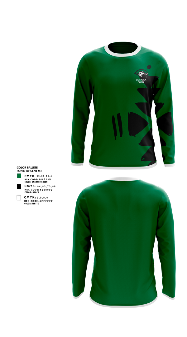 Long Sleeve Performance Shirt, Live Oak Classical School Cheer, Cheer, Teamtime, Team time, sublimation, custom sports apparel, team uniforms, spirit wear, spiritwear, sports uniforms, custom shirts, team store, custom team store, fundraiser sports, apparel fundraiser