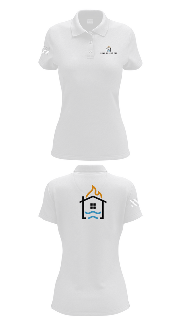 Womens Short Sleeve Performance Polo, Home Rescue Pro, , Teamtime, Team time, sublimation, custom sports apparel, team uniforms, spirit wear, spiritwear, sports uniforms, custom shirts, team store, custom team store, fundraiser sports, apparel fundraiser