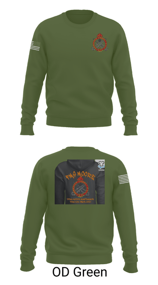 Crew Neck Sweatshirt, FMS Moore, Army, Teamtime, Team time, sublimation, custom sports apparel, team uniforms, spirit wear, spiritwear, sports uniforms, custom shirts, team store, custom team store, fundraiser sports, apparel fundraiser