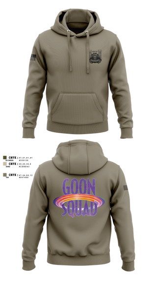 Hoodie, GOON SQUAD, Army, Teamtime, Team time, sublimation, custom sports apparel, team uniforms, spirit wear, spiritwear, sports uniforms, custom shirts, team store, custom team store, fundraiser sports, apparel fundraiser
