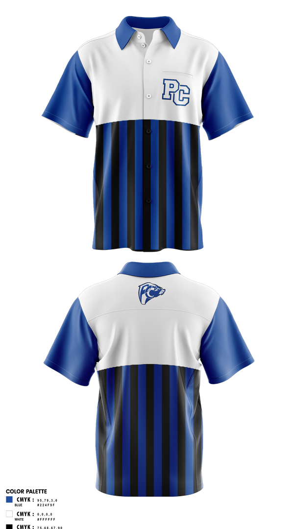 Short Sleeve Bowling Jersey, Port Chester High School Bowling, Bowling, Teamtime, Team time, sublimation, custom sports apparel, team uniforms, spirit wear, spiritwear, sports uniforms, custom shirts, team store, custom team store, fundraiser sports, apparel fundraiser
