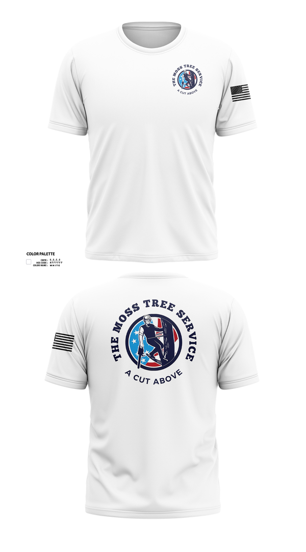Short Sleeve Performance Shirt, The Moss Tree Service, , Teamtime, Team time, sublimation, custom sports apparel, team uniforms, spirit wear, spiritwear, sports uniforms, custom shirts, team store, custom team store, fundraiser sports, apparel fundraiser