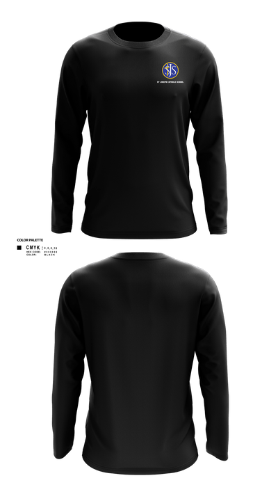 St Joseph Catholic School Volleyball 32607869 Long Sleeve Performance Shirt - 41
