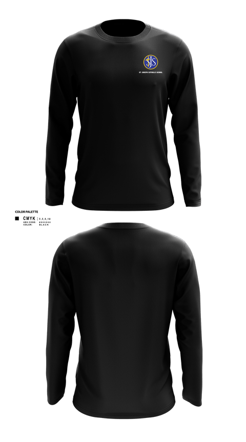 Long Sleeve Performance Shirt, St Joseph Catholic School Volleyball, Women's Volleyball, Teamtime, Team time, sublimation, custom sports apparel, team uniforms, spirit wear, spiritwear, sports uniforms, custom shirts, team store, custom team store, fundraiser sports, apparel fundraiser