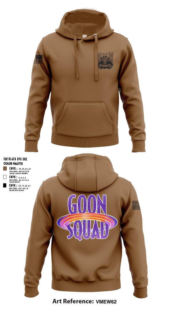 Hoodie, GOON SQUAD, Army, Teamtime, Team time, sublimation, custom sports apparel, team uniforms, spirit wear, spiritwear, sports uniforms, custom shirts, team store, custom team store, fundraiser sports, apparel fundraiser
