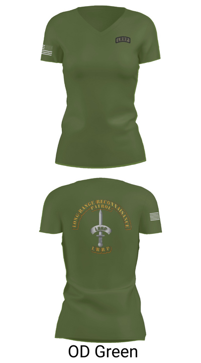 1/506 Inf, CSC, LRRP 84780352 Women's Short Sleeve V-neck Shirt - 48