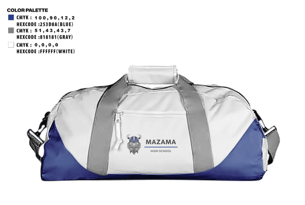 Duffle Bag, Mazama High School Golf, Golf, Teamtime, Team time, sublimation, custom sports apparel, team uniforms, spirit wear, spiritwear, sports uniforms, custom shirts, team store, custom team store, fundraiser sports, apparel fundraiser
