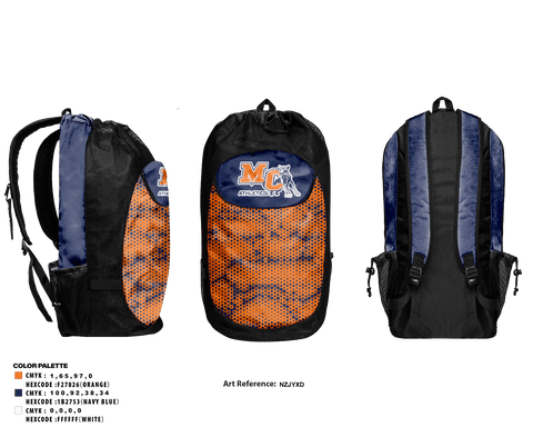 Gear Bag, Morton College Soccer, Women's Soccer, Teamtime, Team time, sublimation, custom sports apparel, team uniforms, spirit wear, spiritwear, sports uniforms, custom shirts, team store, custom team store, fundraiser sports, apparel fundraiser
