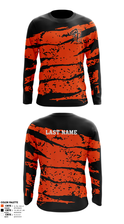 Rome Free Academy Bowling 93035868 Long Sleeve Performance Shirt 3
