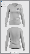 Steam Academy at McCluer South Berkeley 57920601 Women's Long Sleeve V-neck Shirt - 2