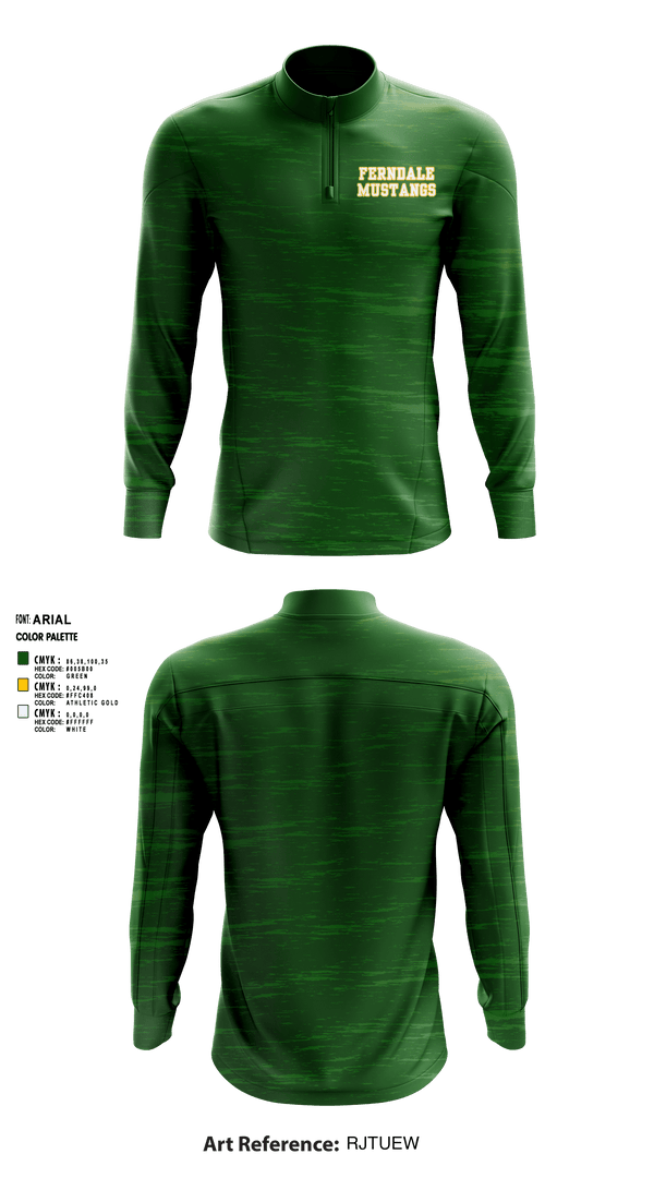 Quarter Zip Jacket, Ferndale Mustangs, , Teamtime, Team time, sublimation, custom sports apparel, team uniforms, spirit wear, spiritwear, sports uniforms, custom shirts, team store, custom team store, fundraiser sports, apparel fundraiser