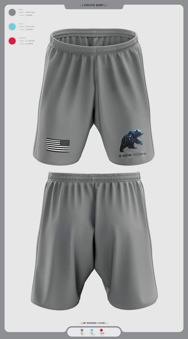 Athletic Shorts With Pockets, 486th/574th, , Teamtime, Team time, sublimation, custom sports apparel, team uniforms, spirit wear, spiritwear, sports uniforms, custom shirts, team store, custom team store, fundraiser sports, apparel fundraiser