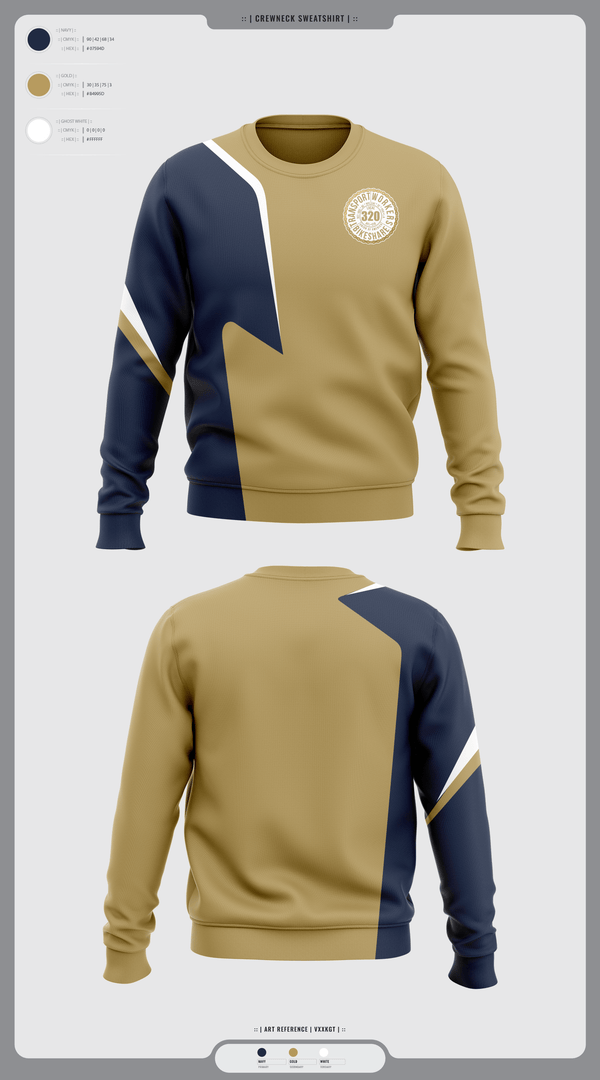 Crew Neck Sweatshirt, TWU Local 320, , Teamtime, Team time, sublimation, custom sports apparel, team uniforms, spirit wear, spiritwear, sports uniforms, custom shirts, team store, custom team store, fundraiser sports, apparel fundraiser