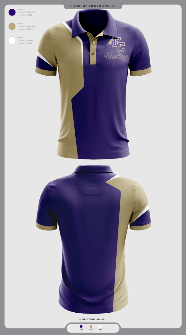 Short Sleeve Performance Polo, East Coweta High School Wrestling, Wrestling, Teamtime, Team time, sublimation, custom sports apparel, team uniforms, spirit wear, spiritwear, sports uniforms, custom shirts, team store, custom team store, fundraiser sports, apparel fundraiser