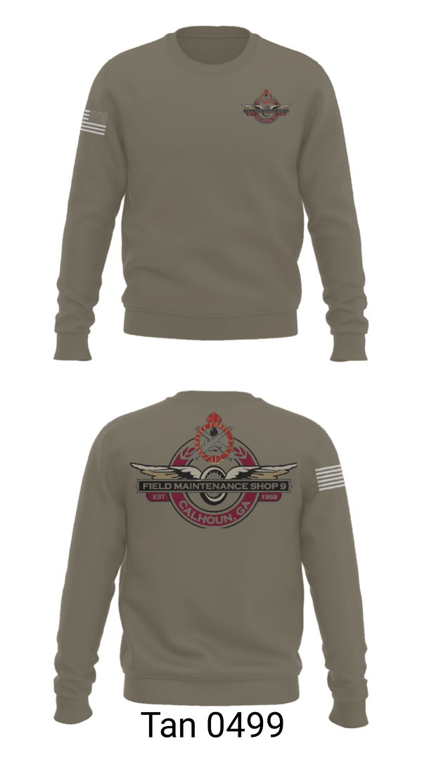 Crew Neck Sweatshirt, FMS Calhoun, National Guard, Teamtime, Team time, sublimation, custom sports apparel, team uniforms, spirit wear, spiritwear, sports uniforms, custom shirts, team store, custom team store, fundraiser sports, apparel fundraiser