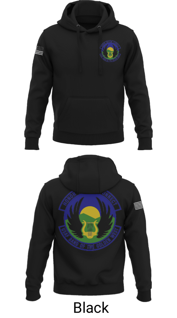 Hoodie, USAF Band of the Golden West, , Teamtime, Team time, sublimation, custom sports apparel, team uniforms, spirit wear, spiritwear, sports uniforms, custom shirts, team store, custom team store, fundraiser sports, apparel fundraiser