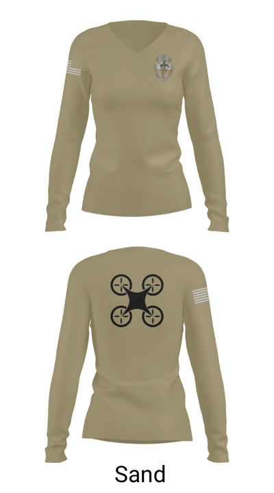 UAS Pilot 79389667 Women's Long Sleeve V-neck Shirt - 92