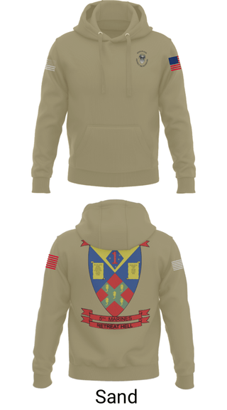 Hoodie, 2nd battalion , 5th marines, Marines, Teamtime, Team time, sublimation, custom sports apparel, team uniforms, spirit wear, spiritwear, sports uniforms, custom shirts, team store, custom team store, fundraiser sports, apparel fundraiser