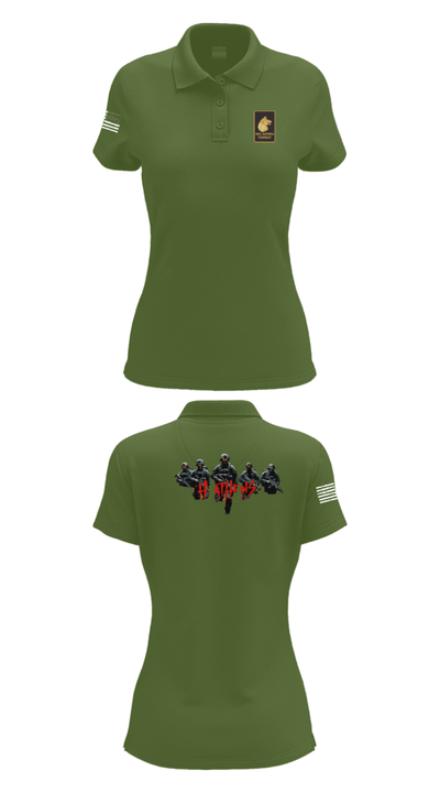Alpha Company  2-27 48035421 Women's Short Sleeve Performance Polo  - 55