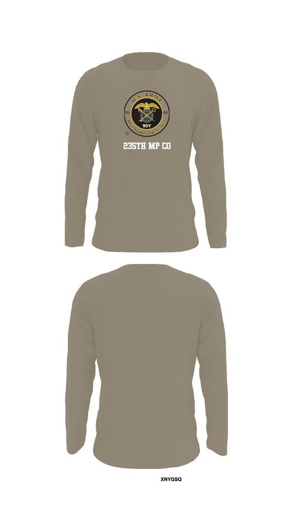 Long Sleeve Performance Shirt, 235th MP CO, Army, Teamtime, Team time, sublimation, custom sports apparel, team uniforms, spirit wear, spiritwear, sports uniforms, custom shirts, team store, custom team store, fundraiser sports, apparel fundraiser