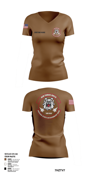 Detachment 035 78200386 Women's Short Sleeve V-neck Shirt - 105